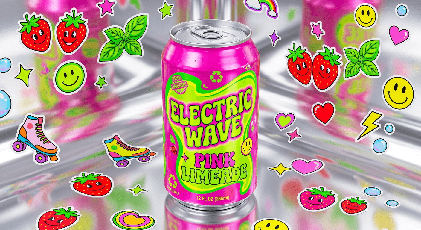 Strawberry Basil Sparkling can