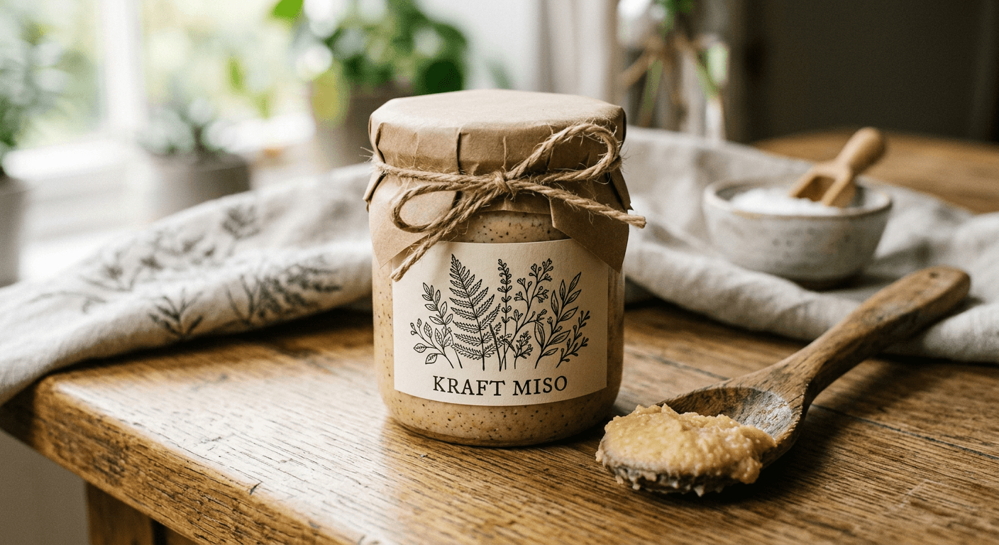 Aged white miso jar