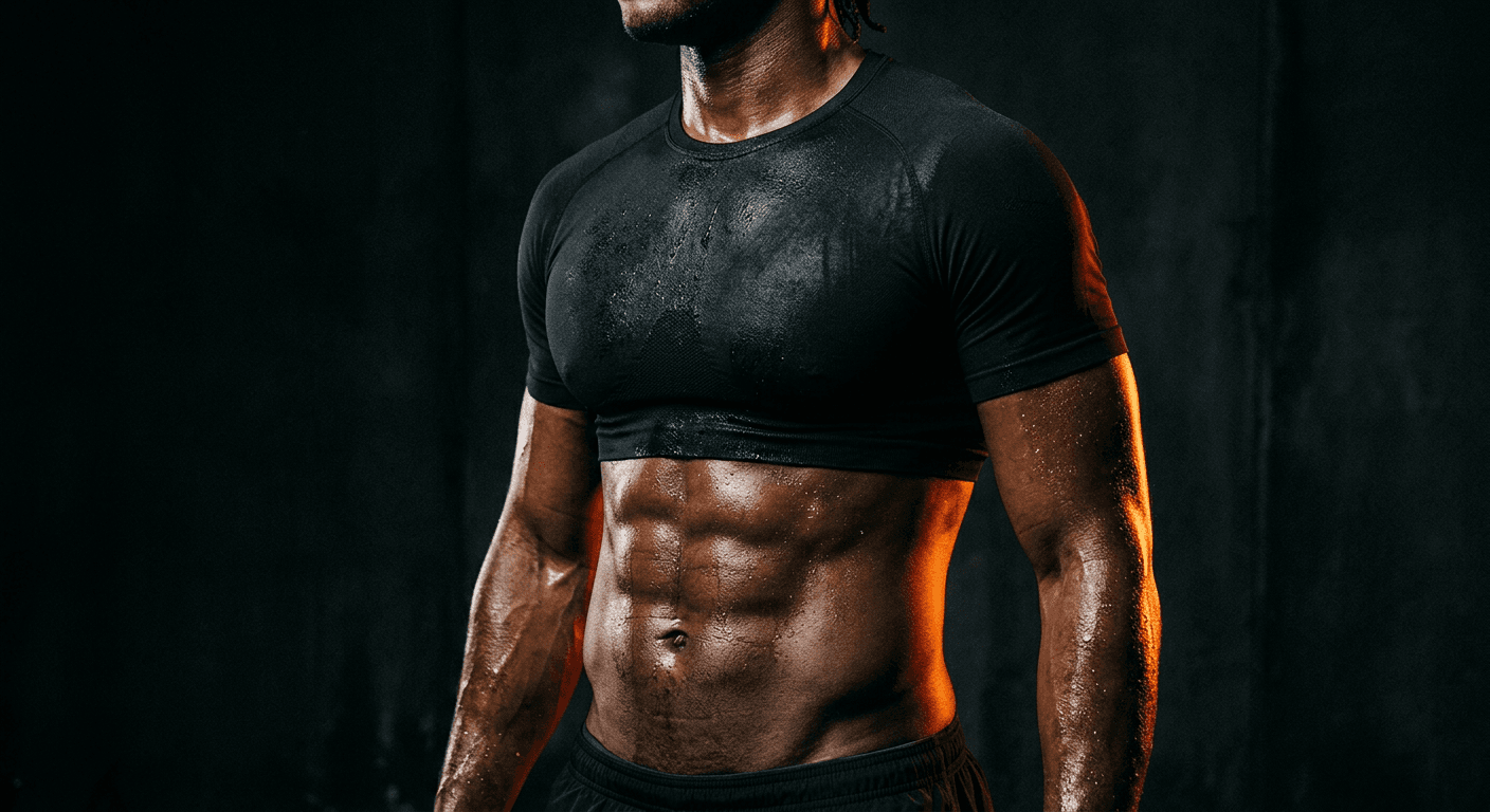 Strain Compression Tee on athlete
